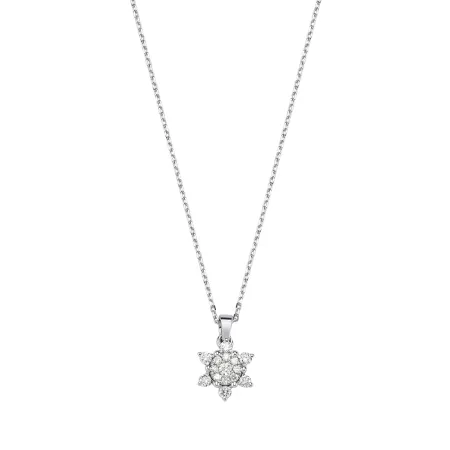 0.17 Karat Pırlanta Lotus Çiçek Kolye